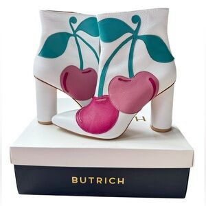 Jessica Butrich Cherry Boots Ankle Booties Women’s Size 38 EU /7.5 US Pre Owned